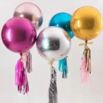 4D Round Foil Balloons 22" Inch - Single Color