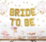Bride To Be Foil Balloon Set - Gold/Silver