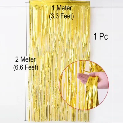 Backdrop Foil Curtains High quality - Set of 2 Pcs