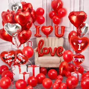 Love Decorations Theme Balloons Set