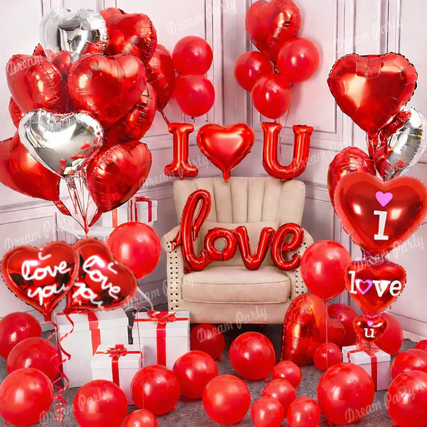 Love Decorations Theme Balloons Set Love Decorations Theme Balloons Set