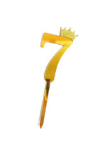 Digit Acrylic Cake Topper Golden - Image 9