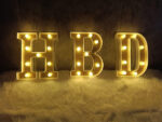 LED Alphabets/Digits for Table/Floor Decorations