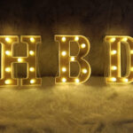 LED Alphabets/Digits for Table/Floor Decorations
