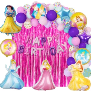 Disney Princesses Theme Birthday Party Decorations Full Set of Balloons & Items