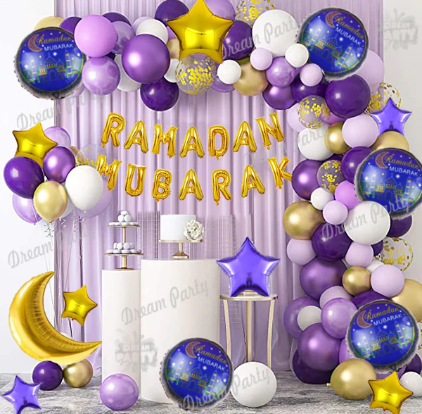 Ramadan Mubarak Decorations Theme Balloons Set Ramadan Mubarak Decorations Theme Balloons Set