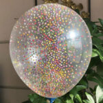 Multi Color Thermocol Balls Confetti Balloons 12 Inch - 10 Pcs - Image 2