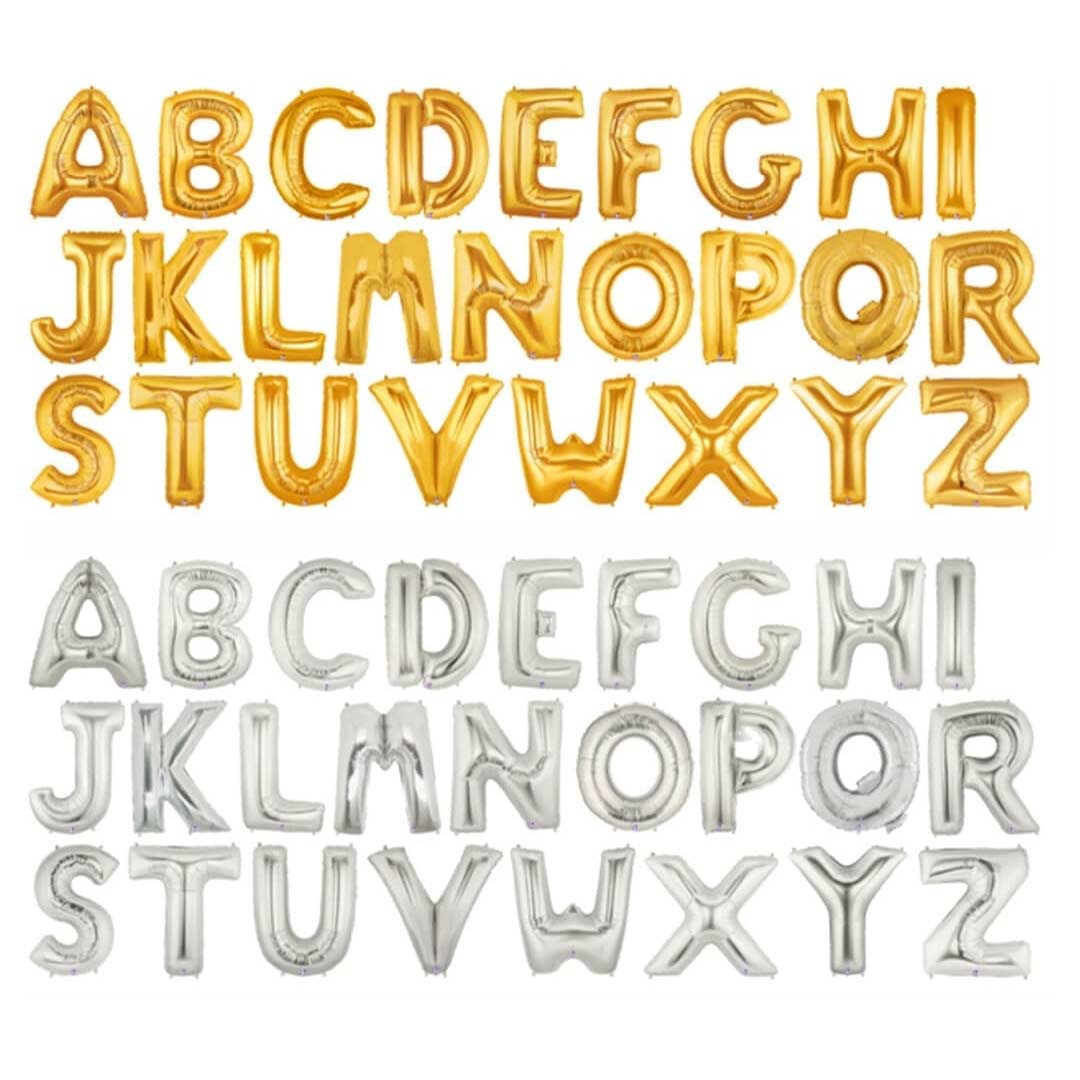 Foil-Alphabets Alphabets Foil Balloon / Custom Banner - 16 Inch - Single Piece - Image 1