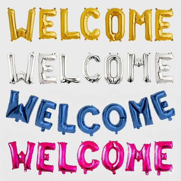 Gemini_Generated_Image_hgoduwhgoduwhgod Welcome Foil Balloons Set - Gold/Silver - Image 1