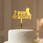 Happy Anniversary / Mr & Mrs Cake Topper - Image 3