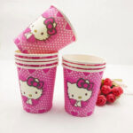 Cartoon Theme Party Disposable Paper Cup Glass For Birthday- 10 Pcs Pack - Image 9