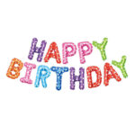 Happy Birthday Foil Balloons Banner - Image 4