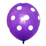 Polka Dots Printed Latex Balloons 12 Inch - Single Color 15 Pcs - Image 10