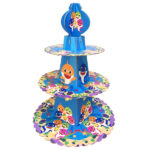 Cartoon Theme 3 Tier Round Cardboard Cup Cake Stand - Image 5