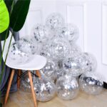Confetti Balloons 12 Inch - Single Color 5 Pcs Pack - Image 3
