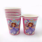 Cartoon Theme Party Disposable Paper Cup Glass For Birthday- 10 Pcs Pack - Image 6