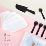 Cake Knife, Forks and Plates Set of 10 Pcs - Image 5