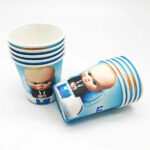 Cartoon Theme Party Disposable Paper Cup Glass For Birthday- 10 Pcs Pack - Image 15