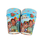Cartoon Theme Party Disposable Paper Cup Glass For Birthday- 10 Pcs Pack - Image 20