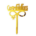 Happy Engagement / Nikkah / Congratulations Cake Toppers - Image 4