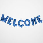 Welcome Foil Balloons Set - Gold/Silver - Image 3