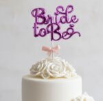 Plastic Bride To Be Cake Topper - Single Color