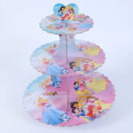 Cartoon Theme 3 Tier Round Cardboard Cup Cake Stand - Image 17