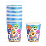 Cartoon Theme Party Disposable Paper Cup Glass For Birthday- 10 Pcs Pack - Image 7
