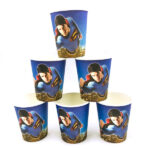 Cartoon Theme Party Disposable Paper Cup Glass For Birthday- 10 Pcs Pack - Image 3