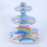 Cartoon Theme 3 Tier Round Cardboard Cup Cake Stand - Image 16
